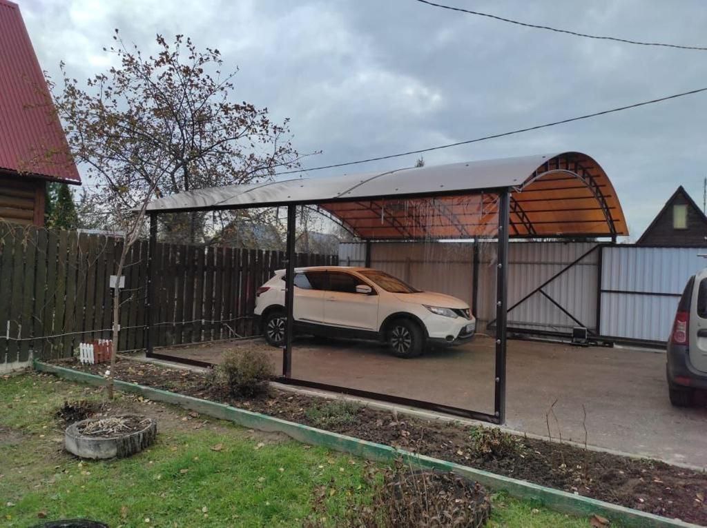 Прозрачные шторы ПВХ для навеса под автомобиль в Солнечногорске